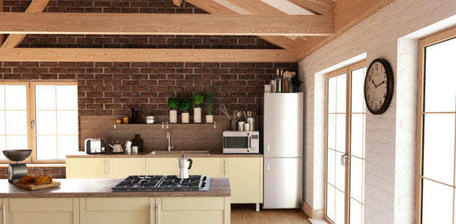 travi in legno arredamento