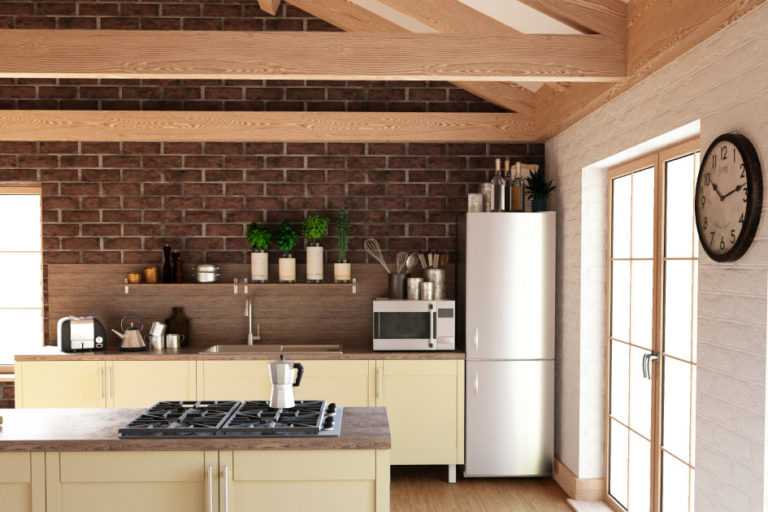 travi in legno arredamento